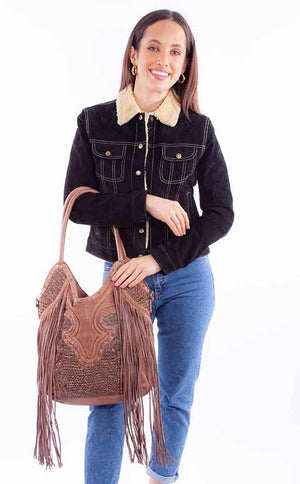 Scully Ladies' Fringe Western Shoulder Bag