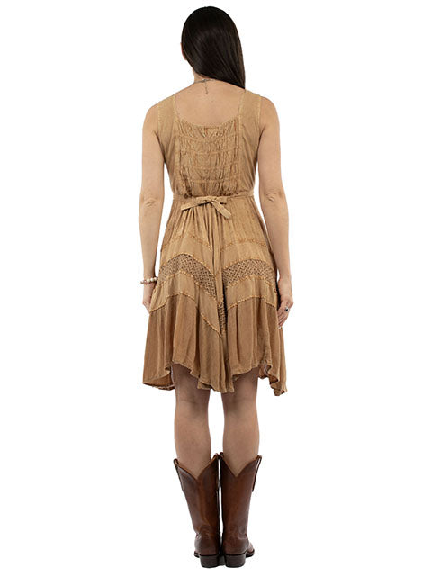 Scully Ladies' Honey Creek Short Tank Dress Beige Back