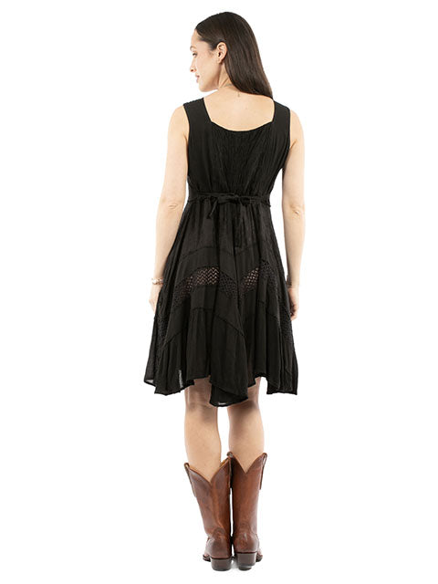 Scully Ladies' Honey Creek Short Tank Dress Black Back