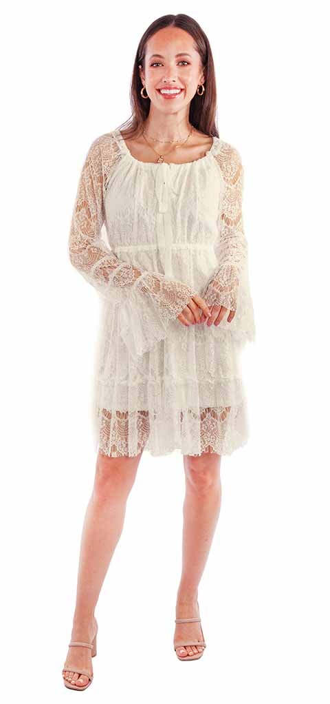Women's Honey Creek Collection Dress: Boho Eyelash Lace