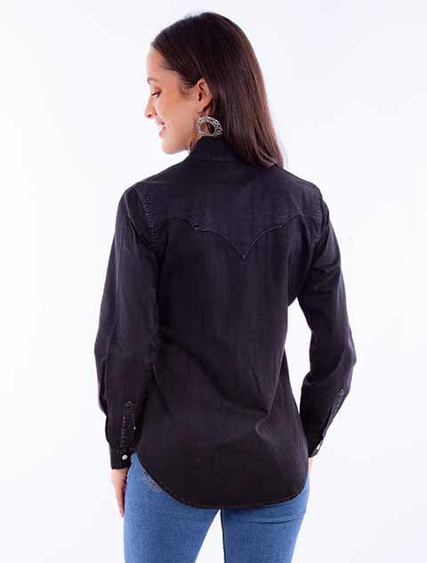 Scully Ladies' Honey Creek Classic Western Black Front