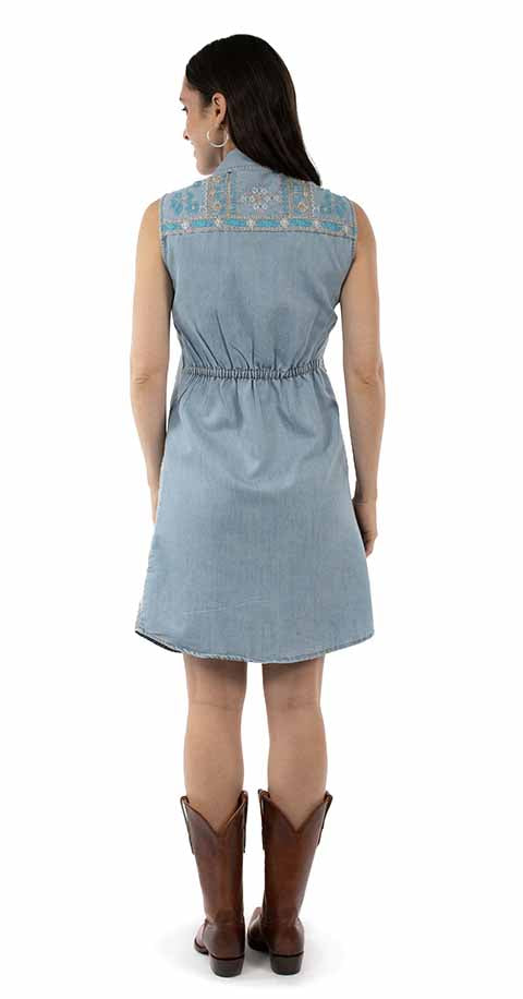 Scully Ladies' Honey Creek Sleeveless Button Front Dress
