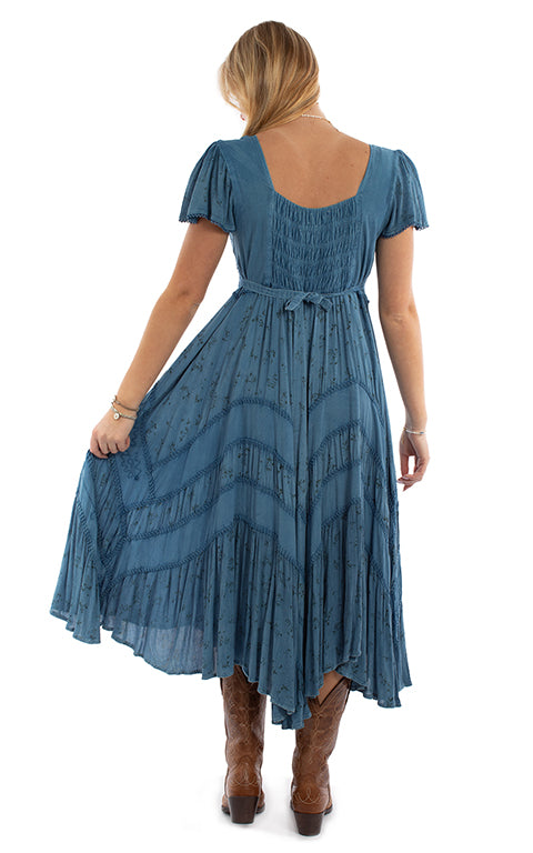 Scully Ladies' Honey Creek Capsleeve Dress Blue Front