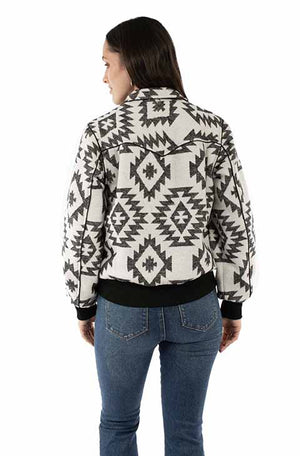 Scully Honey Creek Ladies' Baseball Jacket Southwest Print Back