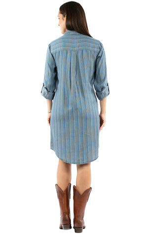 Scully Ladies' Honey Creek Railstripe Dress Back