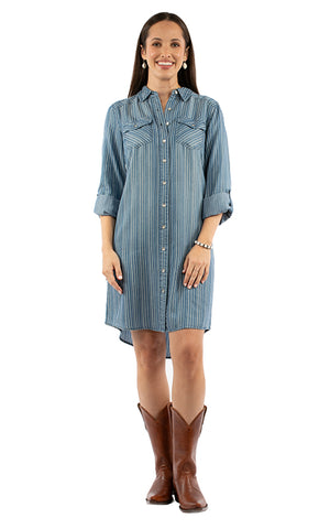 Scully Ladies' Honey Creek Railstripe Dress Front