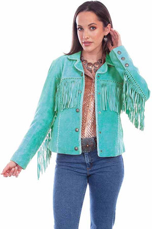 Women's Leather Jacket Collection Suede: Scully Western Fringe Cowgirl