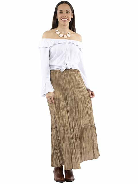 Scully Cantina Collection Broomstick Skirt Black Front