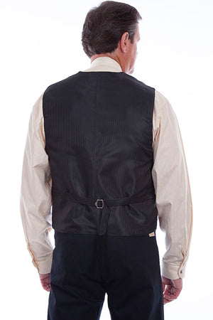 Scully Old West Men's Vest Back