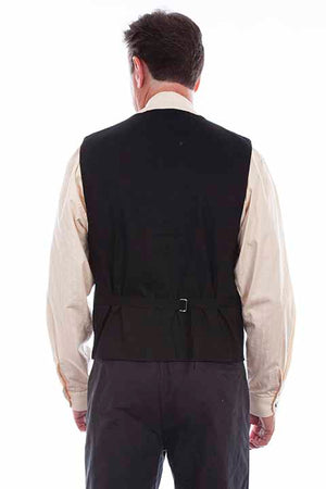 Scully Men's Old West Vest Wool Blend Back