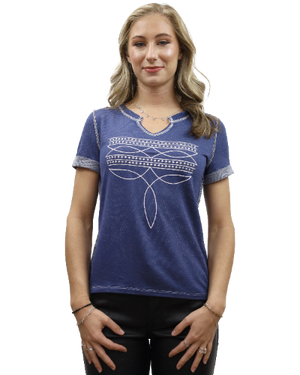 Liberty Wear Boot Stitch Top #11270155 Front
