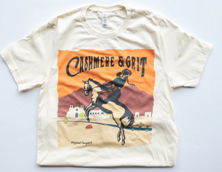 Original Cowgirl Clothing Tee Cashmere and Grit Front