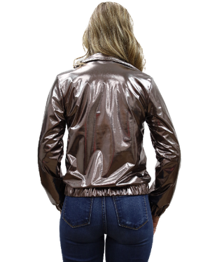 Liberty Wear Women's Bomber Jacket Metallic Back