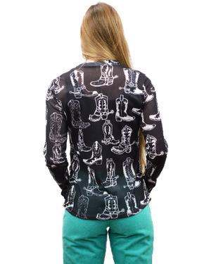 Liberty Wear Top Kickin' Up Dust #11271495 Back