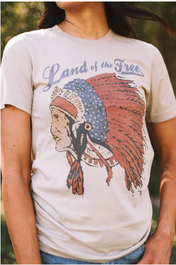 Original Cowgirl Clothing Land of the Free Tee Front