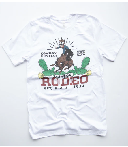 Original Cowgirl Clothing T-Shirt Laredo Rodeo Front