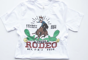 Original Cowgirl Clothing T-Shirt Laredo Rodeo Front