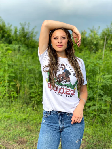 Original Cowgirl Clothing T-Shirt Laredo Rodeo Front
