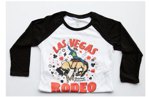 Original Cowgirl Clothing Baseball T-Shirt Las Vegas Rodeo Front