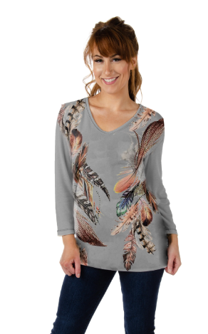 Liberty Wear Ladies' Top Quail Front #117278