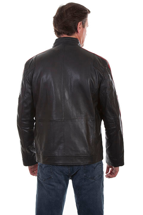Scully Men's Lamb Leather Motorcycle Jacket Front