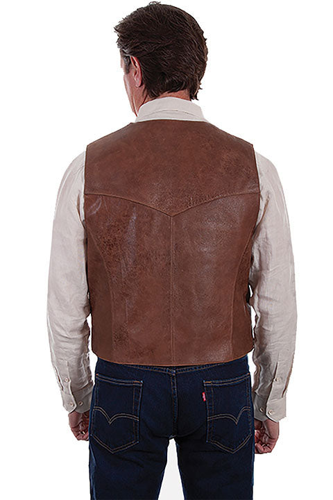 Scully Men's Vintage Lamb Vest Back