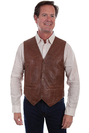 Scully Men's Vintage Lamb Vest Front