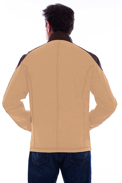 Scully Men's Canvas and Leather Trim Jacket Front