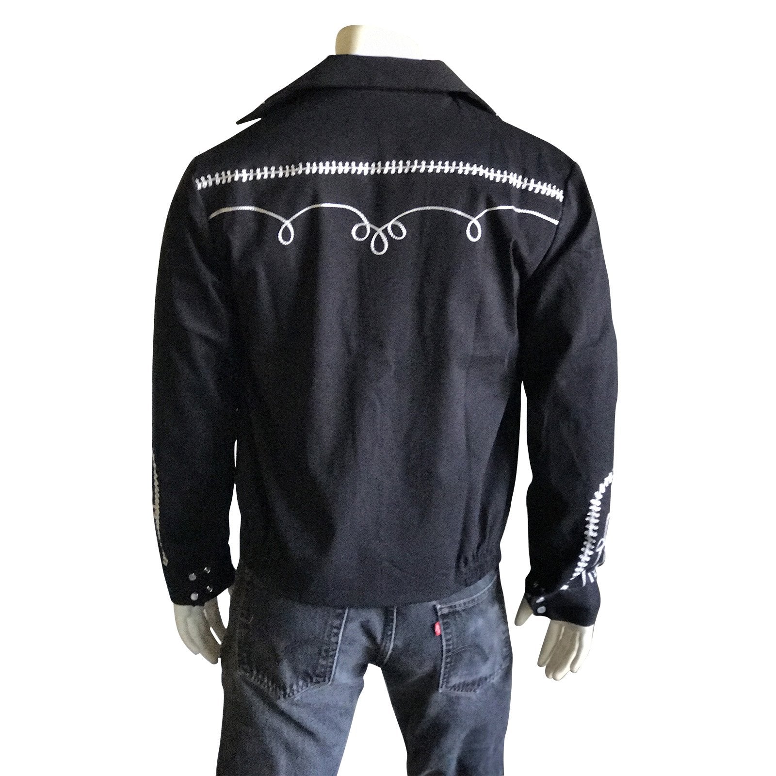 Vintage Inspired Western Jacket Mens Rockmount Ranch Wear Bolero Front