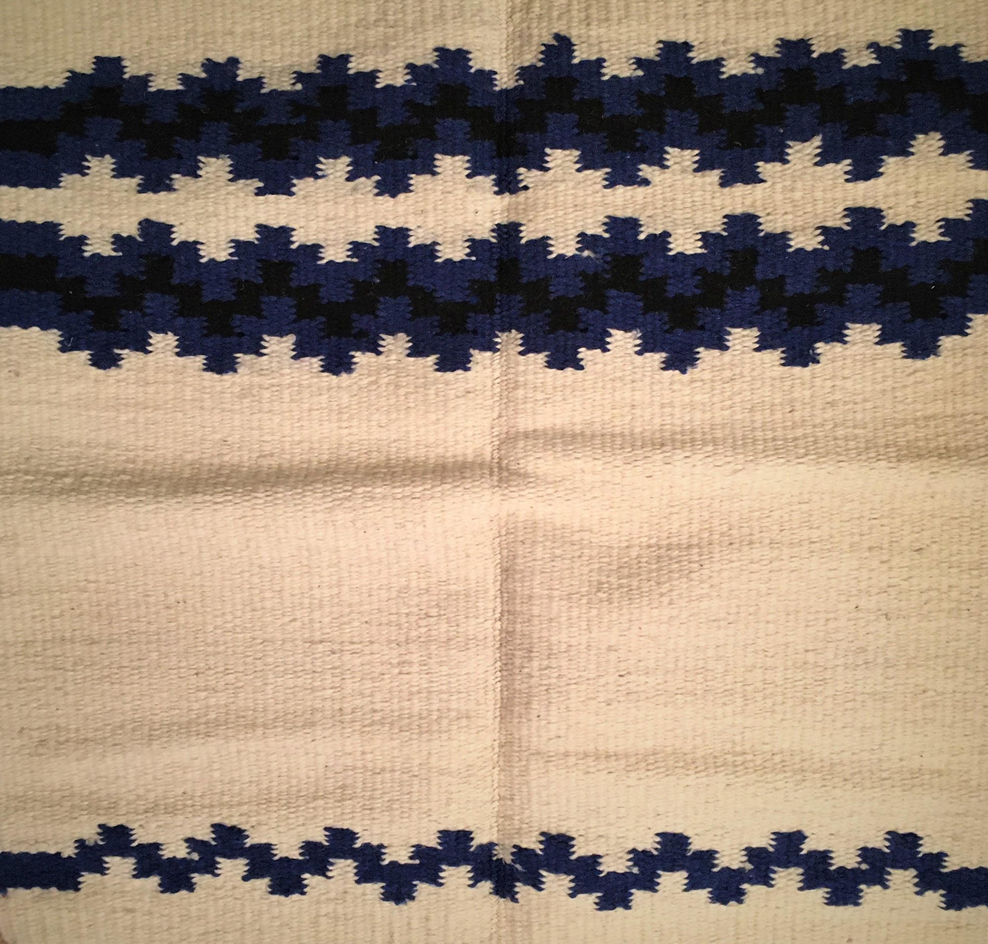 Saddle Blanket Big Country Ivory, Blue, Black