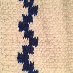 Saddle Blanket Big Country Ivory, Blue, Black