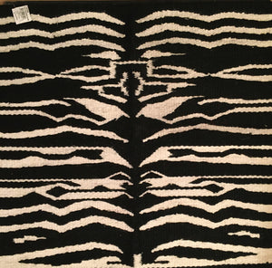 Zebra Saddle Blanket Black and White
