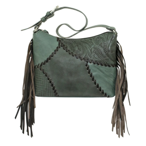 American West Handbag Gypsy Patch Shoulder Sand