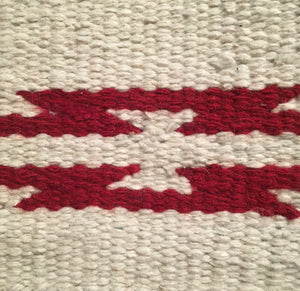 Saddle Blanket Laredo Natural Red Detail