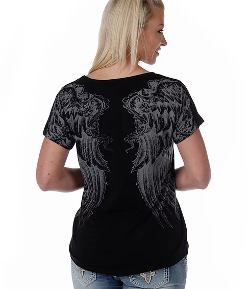 Liberty Wear Rise Above Top Black Front #117626