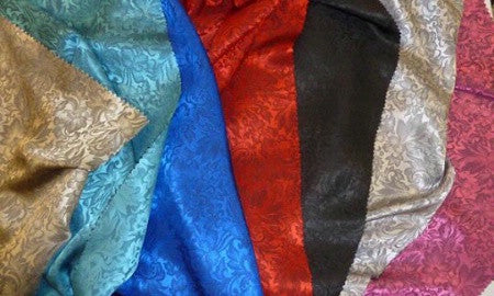 Rockmount Ranch Wear Scarf Solid Silk Jacquard Assort Colors