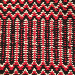 Saddle Blanket Red, White, Black