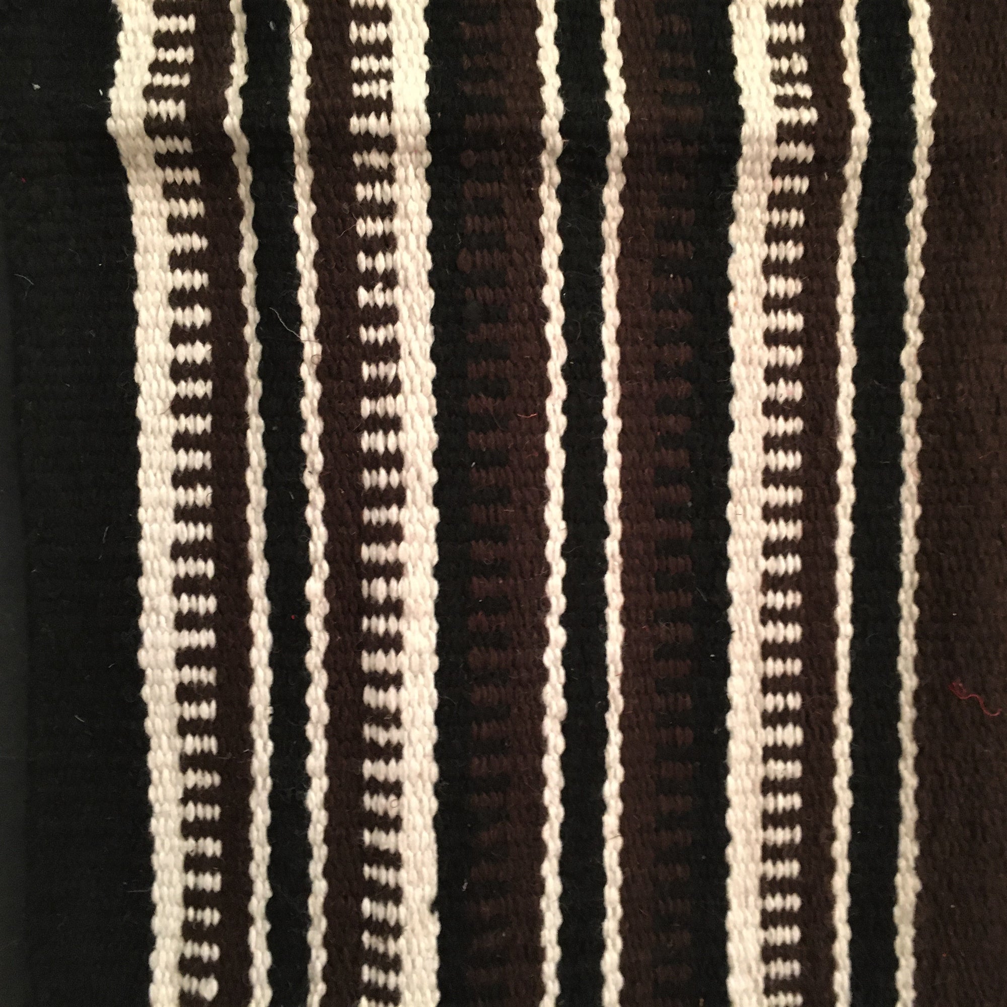 Saddle Blanket Brown With Black and Ivory Design