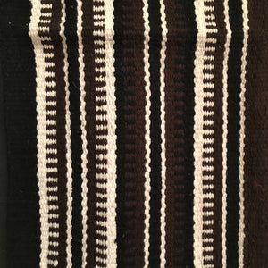 Saddle Blanket Brown With Black and Ivory Design