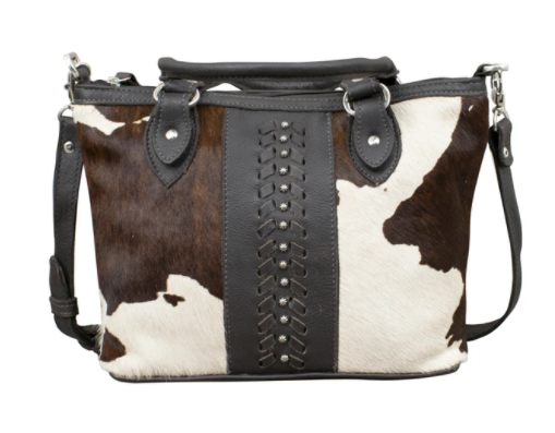 Real Cowhide Purse Crossbody Bag Western Handbag Wallet Clutch Black Brown  Leather Fur Gift Ideas for Her