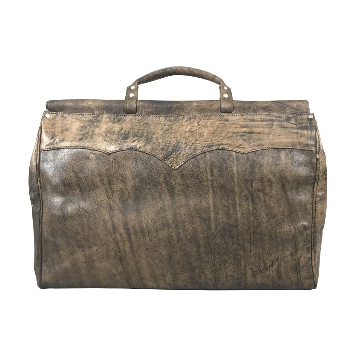 American West Pendleton Pony Hair On Hide Duffle Back Charcoal