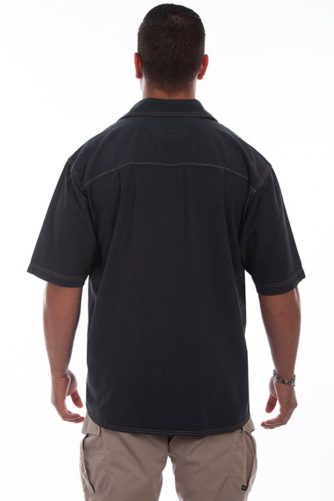 Farthest Point Collection Traveler Short Sleeve Gun Metal Back