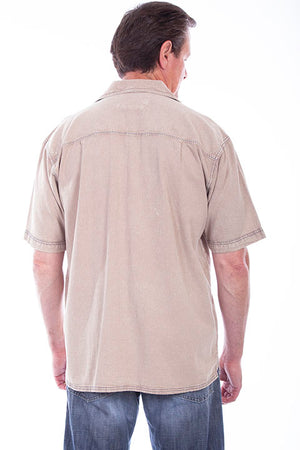 Farthest Point Collection Traveler Short Sleeve Stone Back