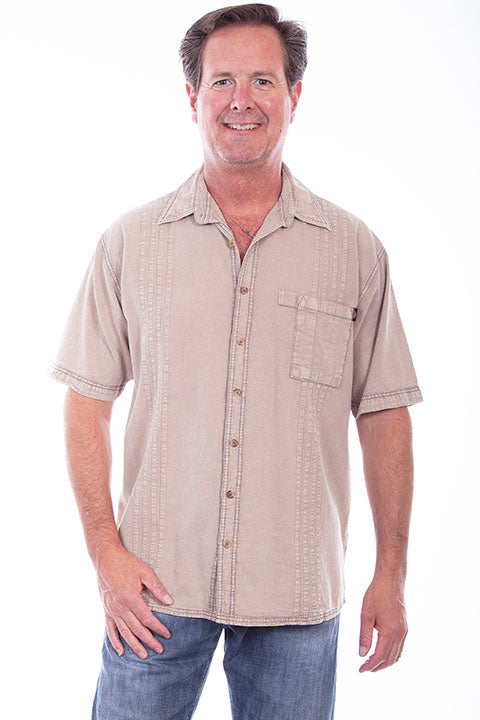 Farthest Point Collection Traveler Short Sleeve Stone Front