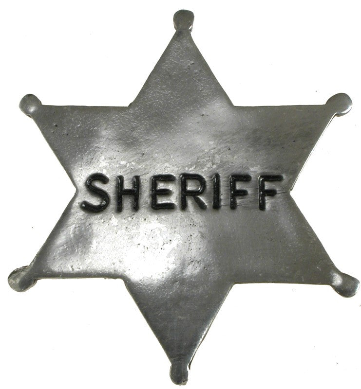 Old West Historic Replica Badge: Sheriff Star