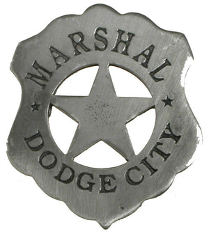 Historic Replica Badge Marshal Dodge City Front