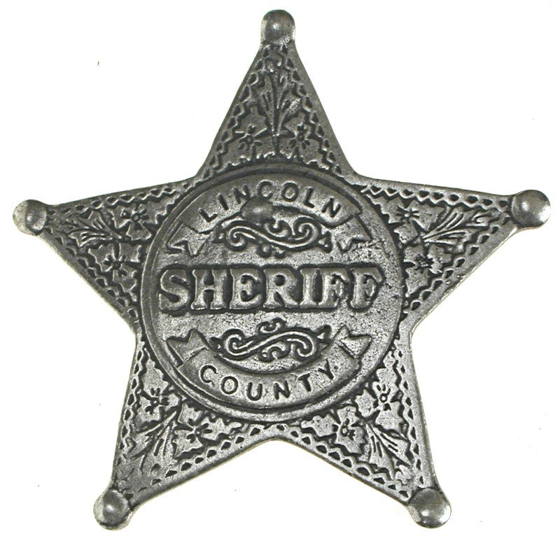 Old West Historic Replica Badge: Lincoln County Sheriff Star