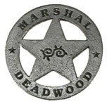 Historic Replica Badge Marshal Deadwood Front