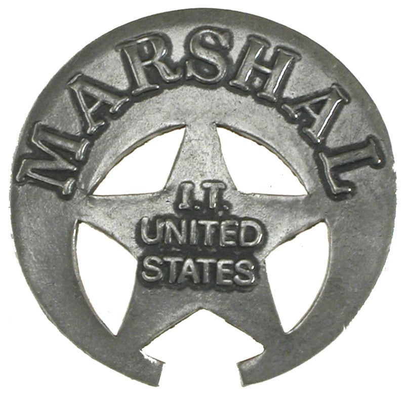 Historic Replica Badge Marshal Indian Territory Front