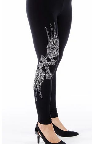 Liberty Wear Cross and Wing Legging #115105